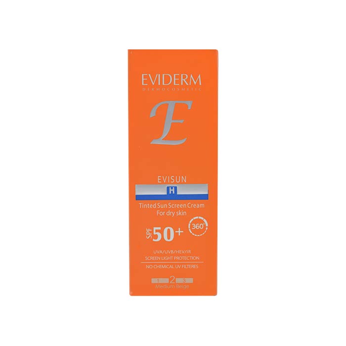 ضد آفتاب رنگی شماره 2 مناسب پوست خشک SPF 50 اویدرم