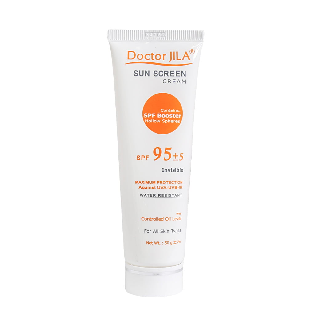 کرم ضدآفتاب بی رنگ SPF 95 دکتر ژیلا