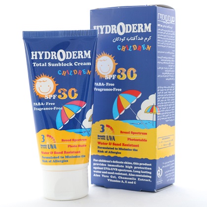 کرم ضد آفتاب کودکان SPF30 هیدرودرم
