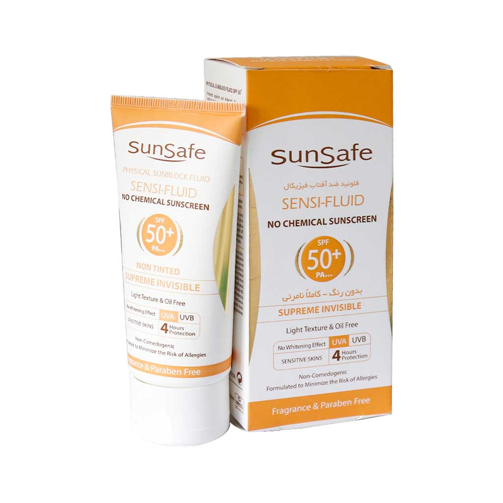 فلوئید ضد آفتاب SPF50 فیزیکال سان سیف