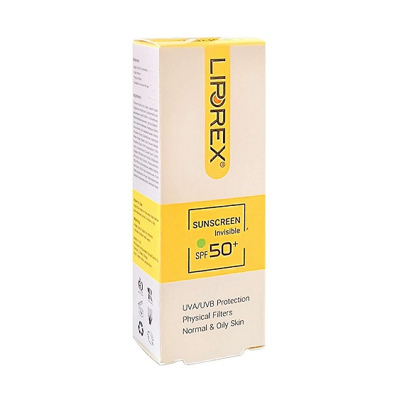 کرم ضد آفتاب SPF50 بی رنگ پوست خشک و حساس لیپورکس 40 میلی