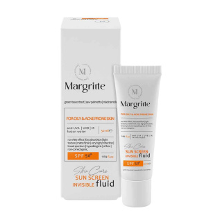 فلوئید ضد آفتاب بی رنگ spf50 پوست چرب مارگریت 50 میل